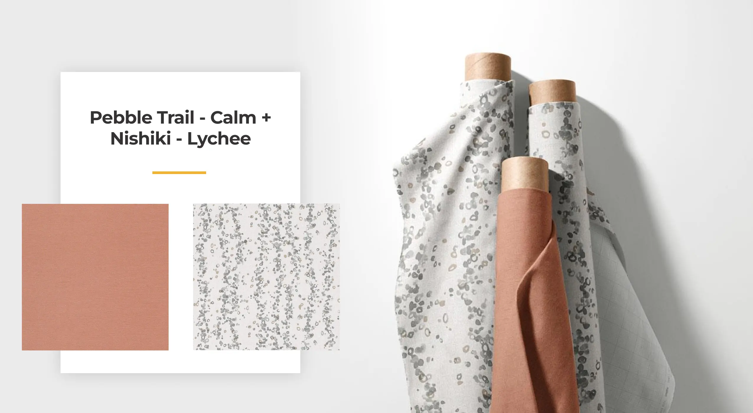 Fabric colors: pebble trail -clam, Nishiki - Lychee